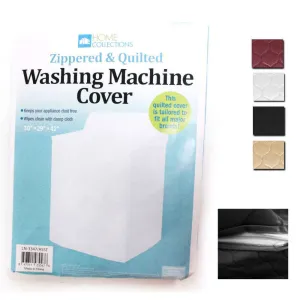 2 Pc Vinyl Quilted Washing Machine Dryer Cover Zippered Zipper Top Dust Colors