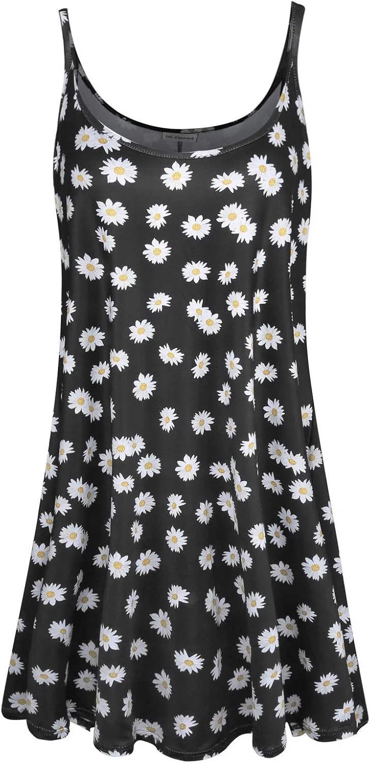 7th Element Plus Size Slip Dress for Women Under Dresses 2025 Spaghetti Strap Cami Camisoles Sun Tank Sleeveless Sundress