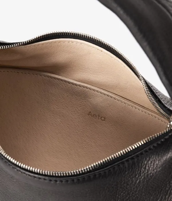Aeta/DEER LEATHER ONE SHOULDER M(BLACK)