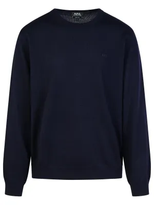 A.P.C. 'Matt' Navy Wool Sweater
