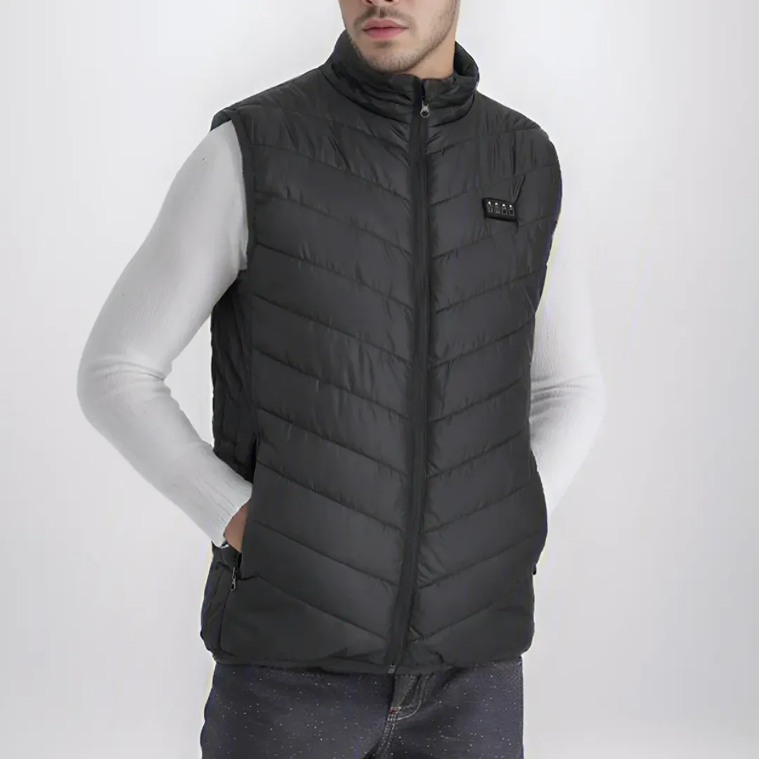 Black Heated Vest For Men