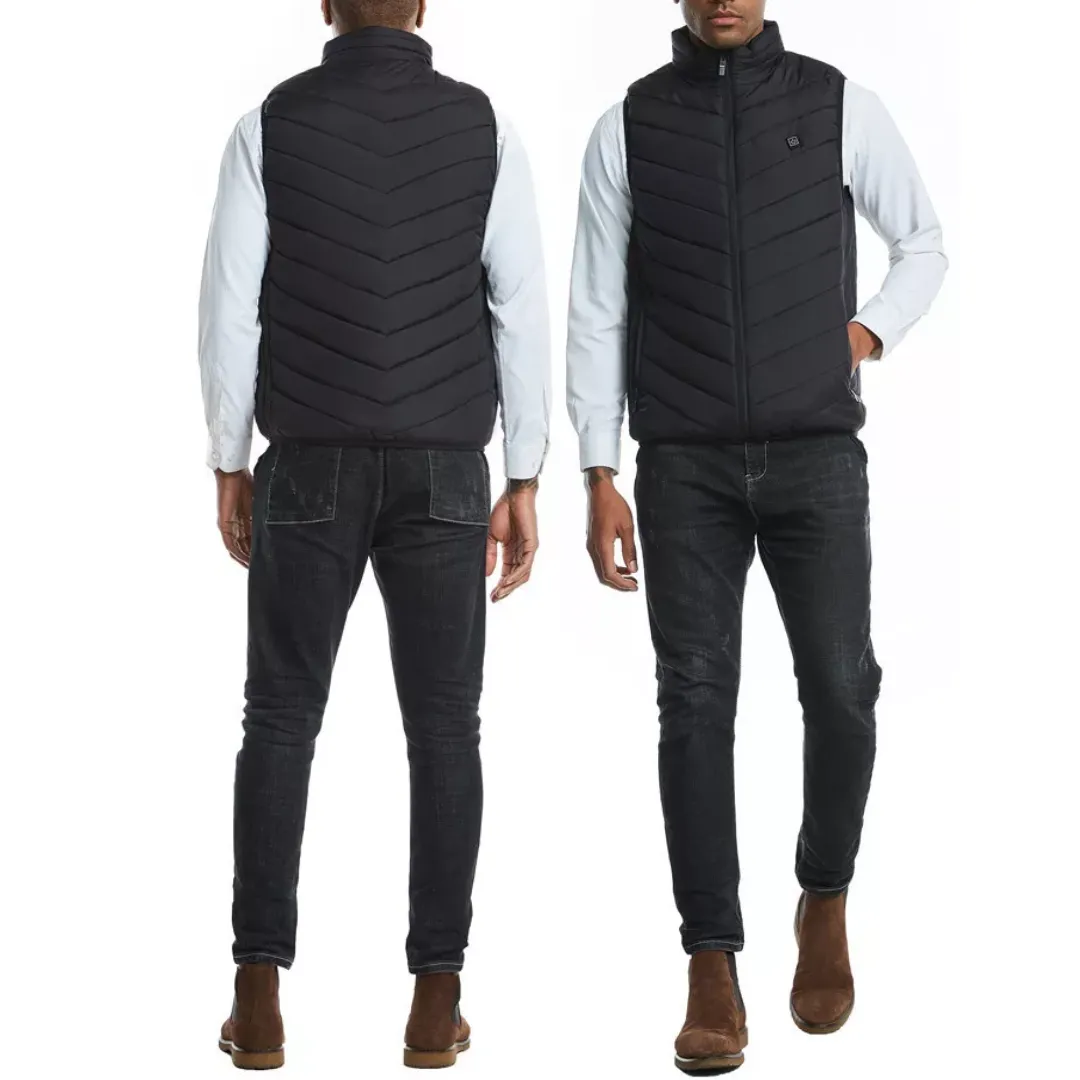 Black Heated Vest For Men