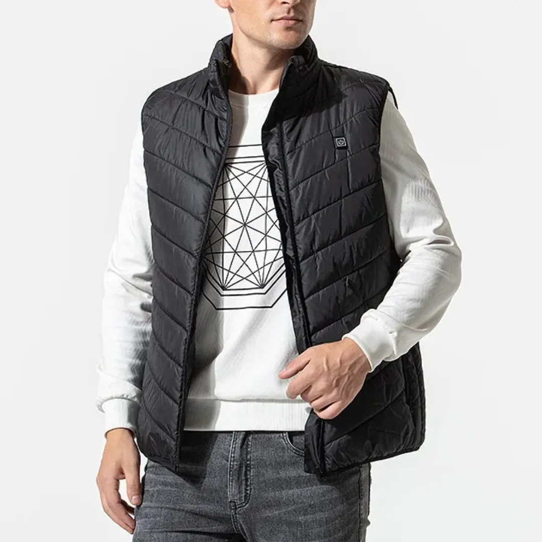 Black Heated Vest For Men