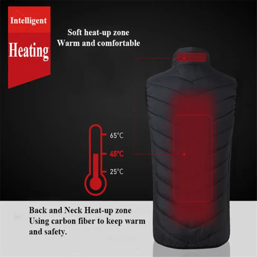 Black Heated Vest For Women