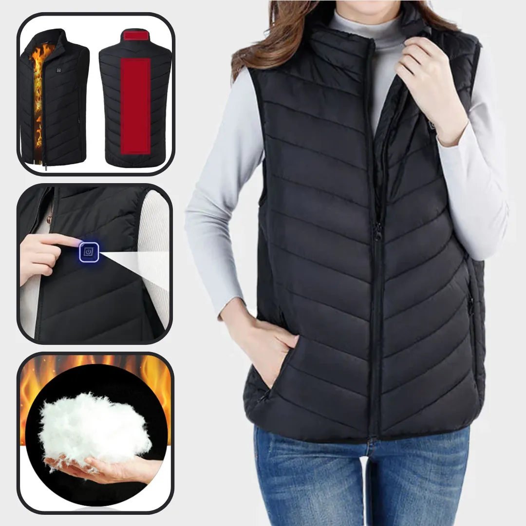 Black Heated Vest For Women