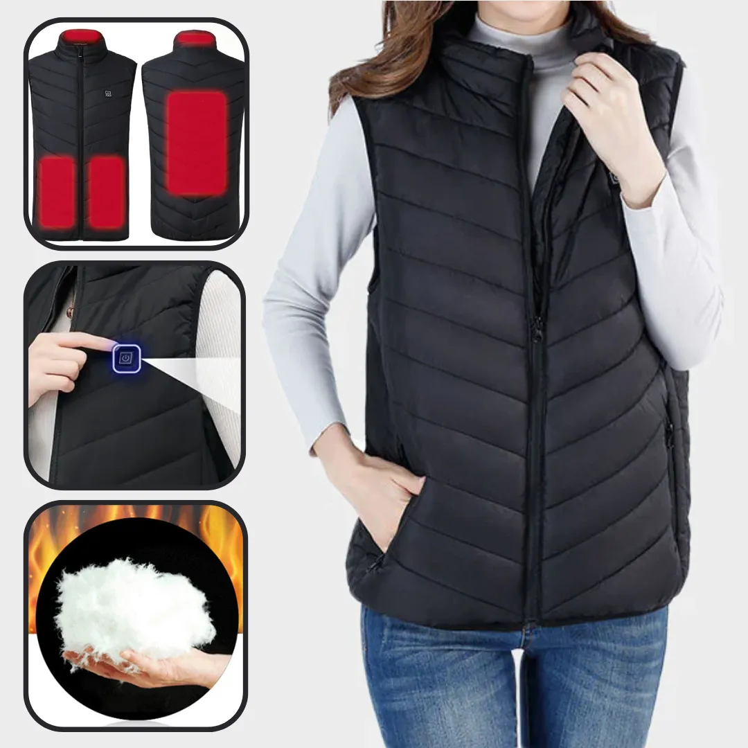 Black Heated Vest For Women