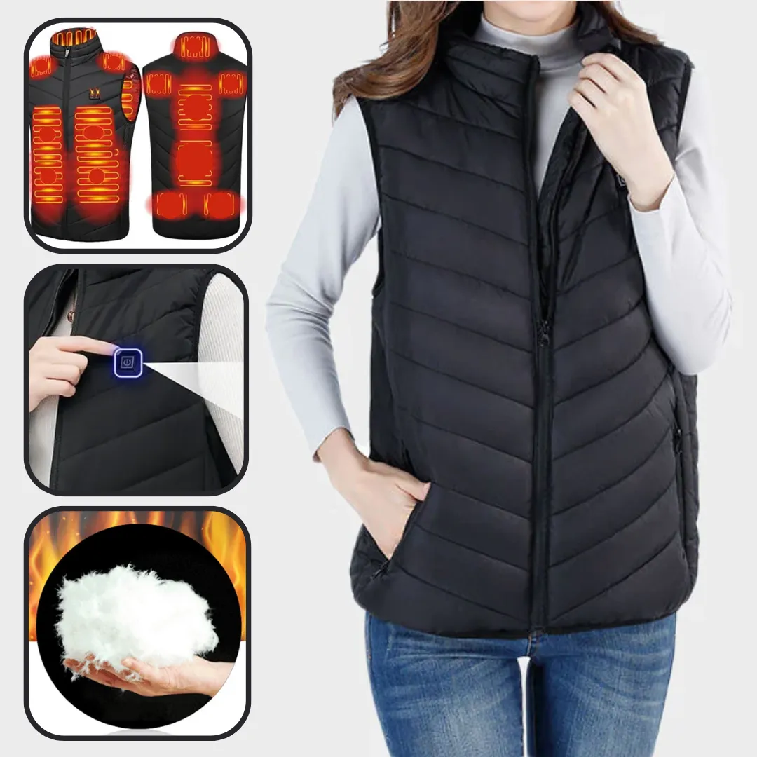 Black Heated Vest For Women