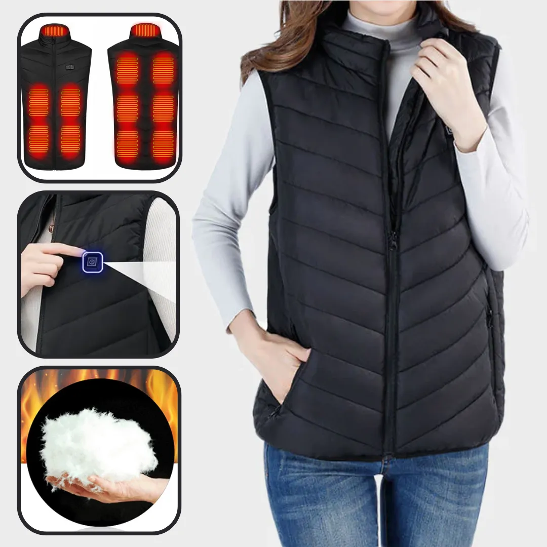 Black Heated Vest For Women