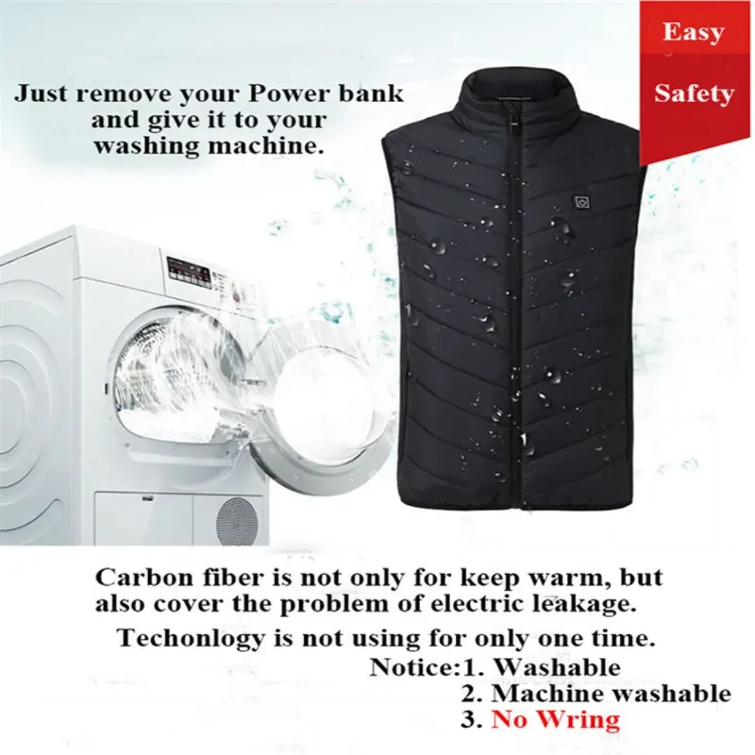 Black Heated Vest For Women