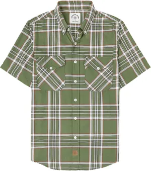 Dubinik Mens Short Sleeve Button Down Mens Button Up Short Sleeve Two Pockets Soft Vintage Regular Fit Mens Casual Shirts