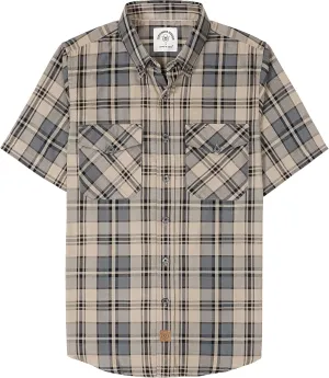 Dubinik Mens Short Sleeve Button Down Mens Button Up Short Sleeve Two Pockets Soft Vintage Regular Fit Mens Casual Shirts