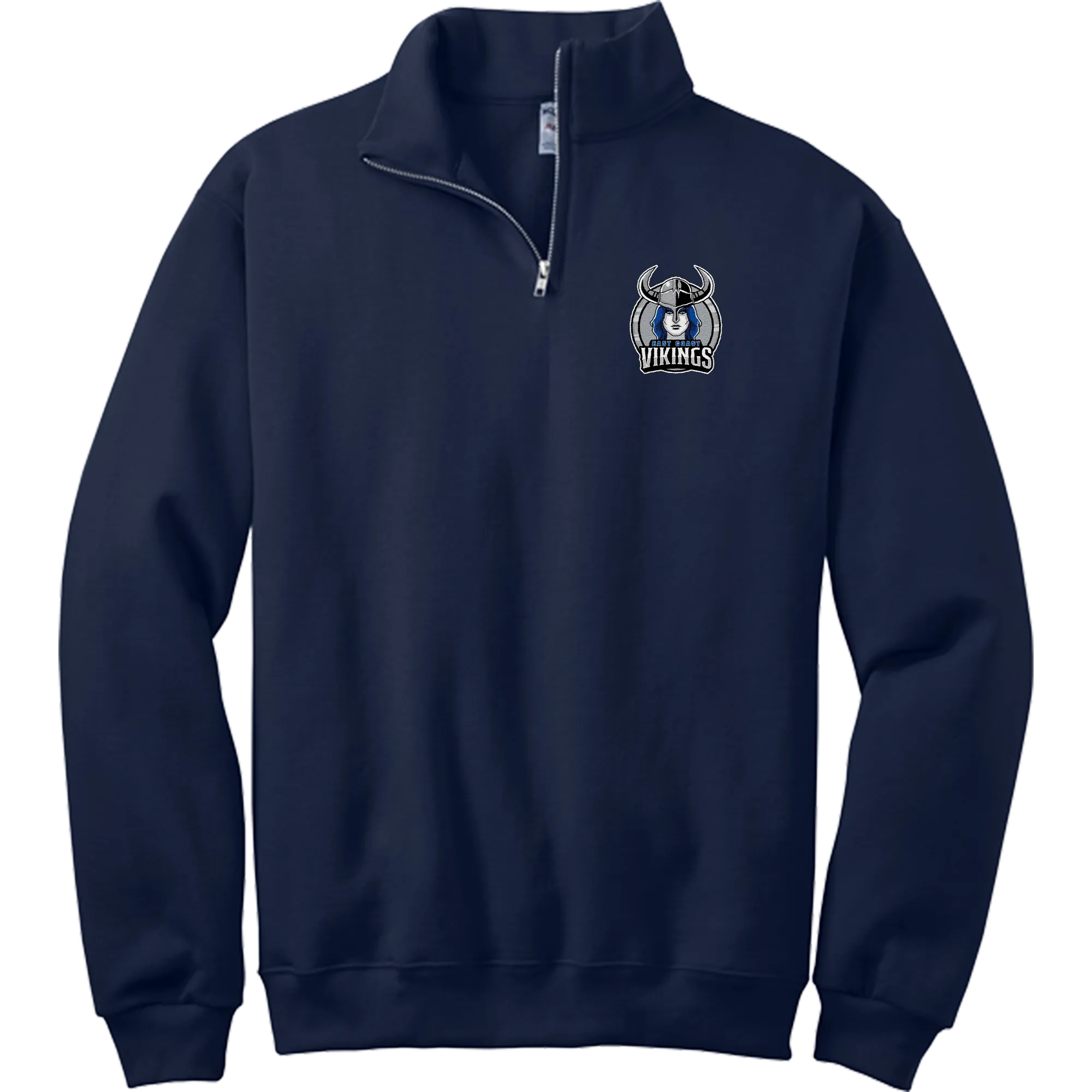 East Coast Vikings (Ladies) NuBlend 1/4-Zip Cadet Collar Sweatshirt