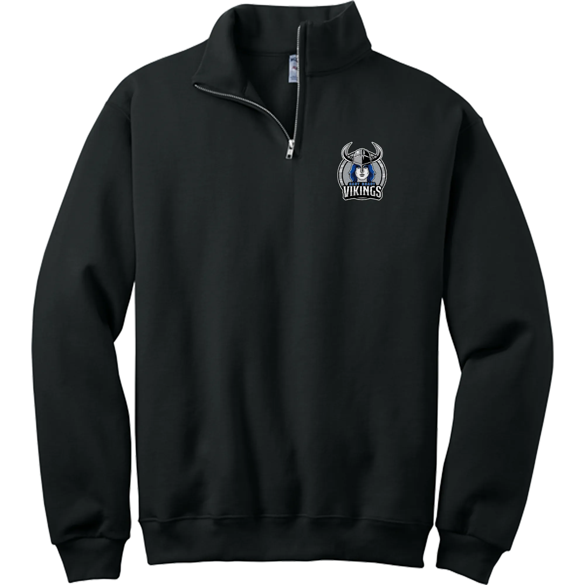 East Coast Vikings (Ladies) NuBlend 1/4-Zip Cadet Collar Sweatshirt
