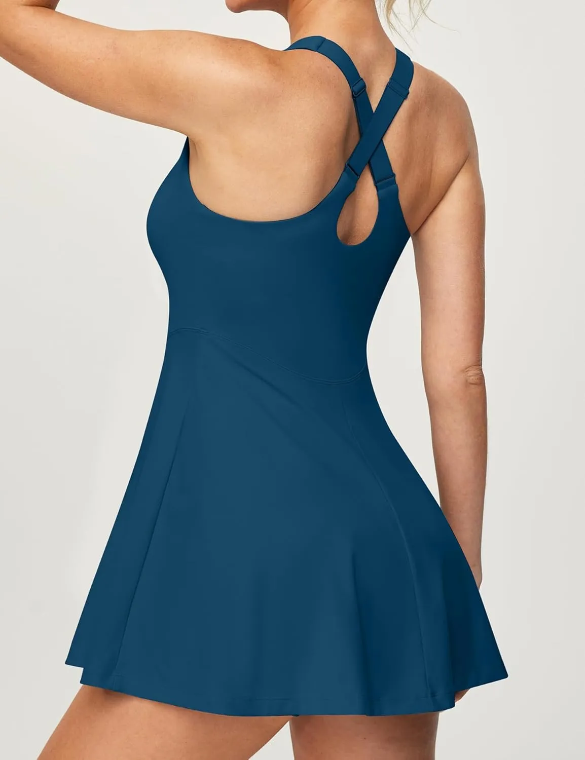 Ewedoos Tennis Dress with Shorts Underneath Athletic Dress for Women Active Workout Golf Dresses Easy Peasy