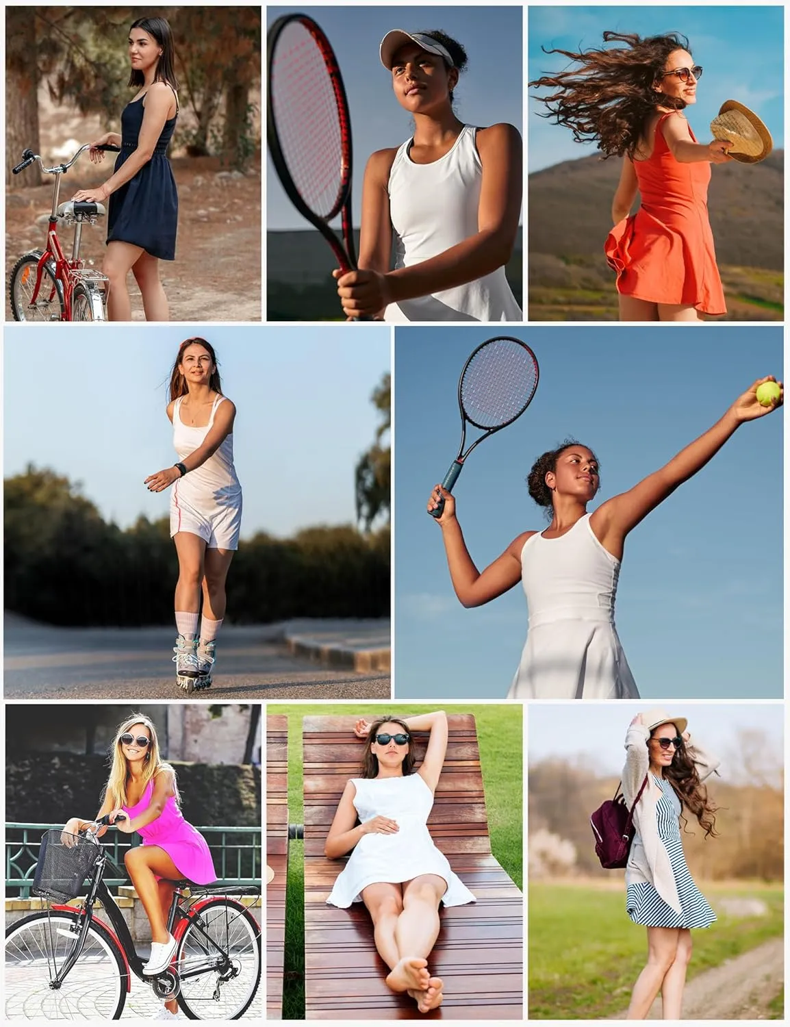Ewedoos Tennis Dress with Shorts Underneath Athletic Dress for Women Active Workout Golf Dresses Easy Peasy