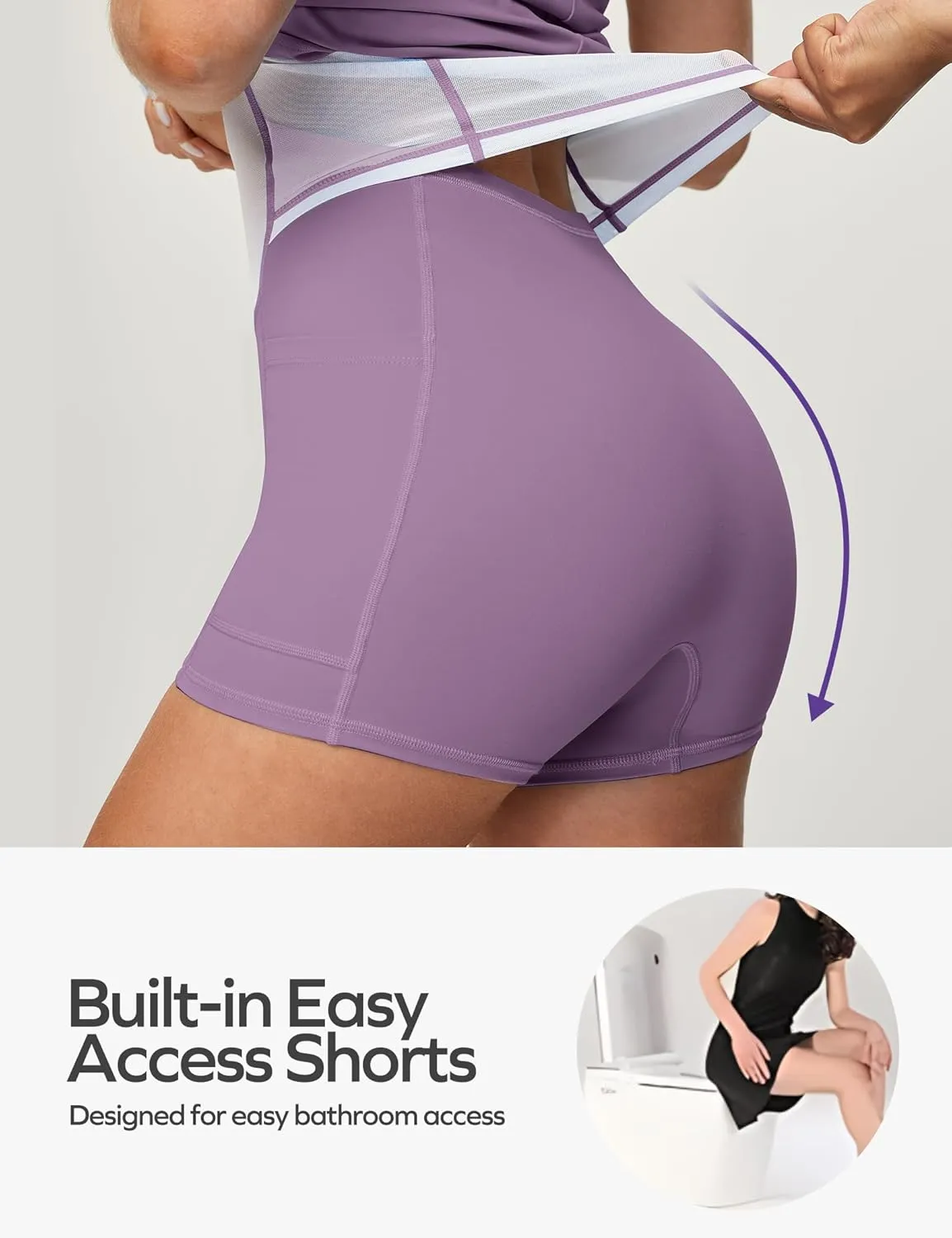 Ewedoos Tennis Dress with Shorts Underneath Athletic Dress for Women Active Workout Golf Dresses Easy Peasy