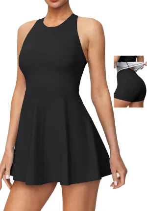 Ewedoos Tennis Dress with Shorts Underneath Athletic Dress for Women Active Workout Golf Dresses Easy Peasy