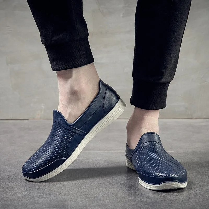 Fashion Casual Men's Non-slip Low-top Rain Boots