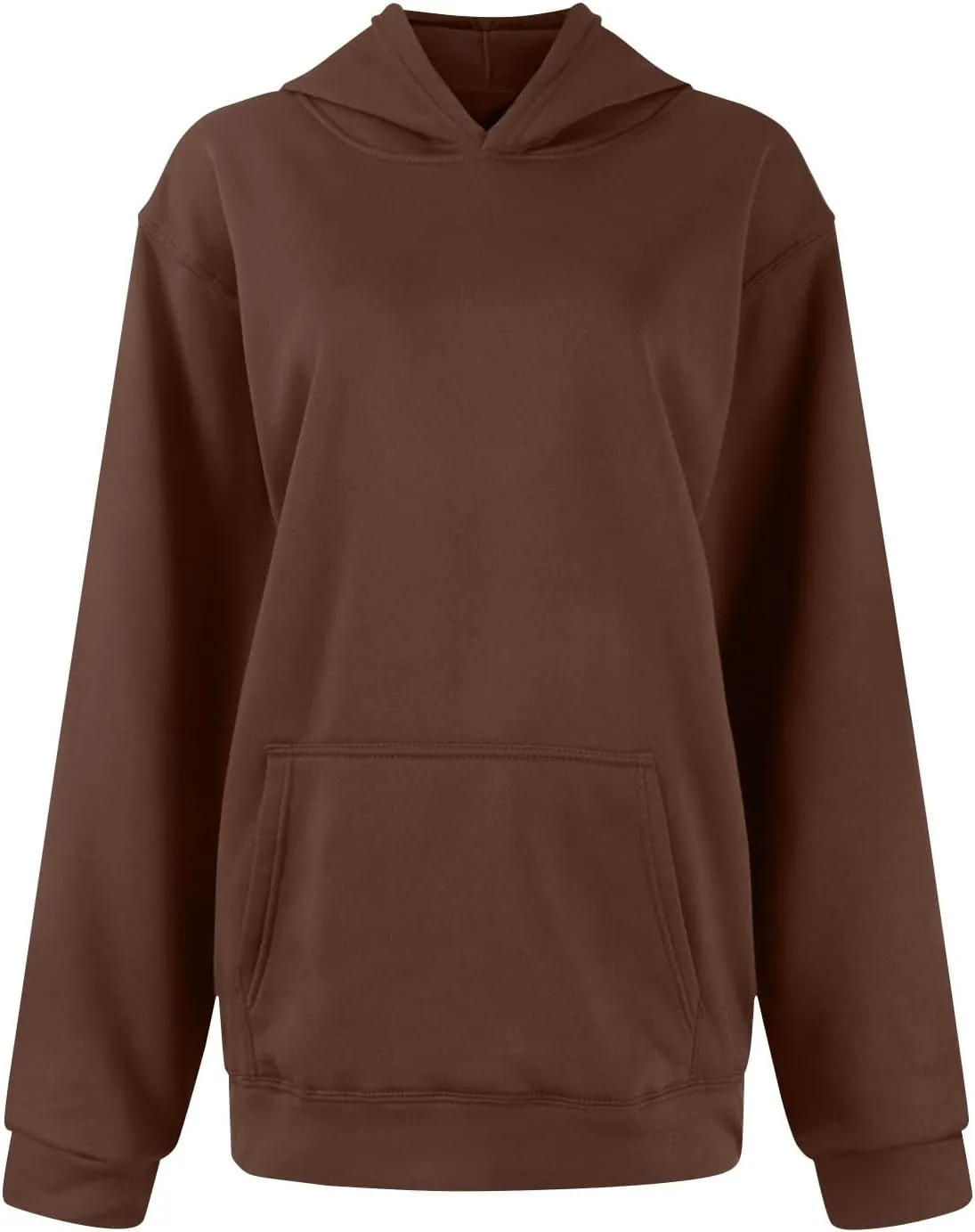 Gumipy Women's Fashion Hoodies & Sweatshirts Fleece Long Sleeve Oversized Hoodie Sweatshirt Trendy Pullover Top with Pocket