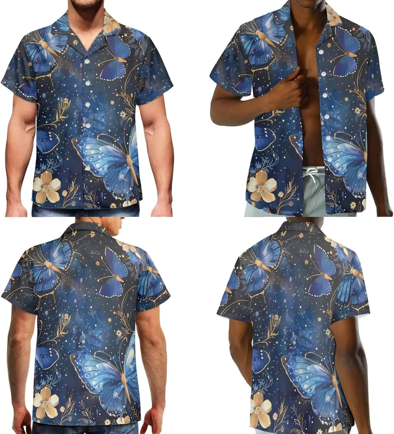 Hawaii Matching Couple Outfits Husband and Wife Clothing Fashionable Mens Casual Shirts Hawaii Dress with Soft Fabric