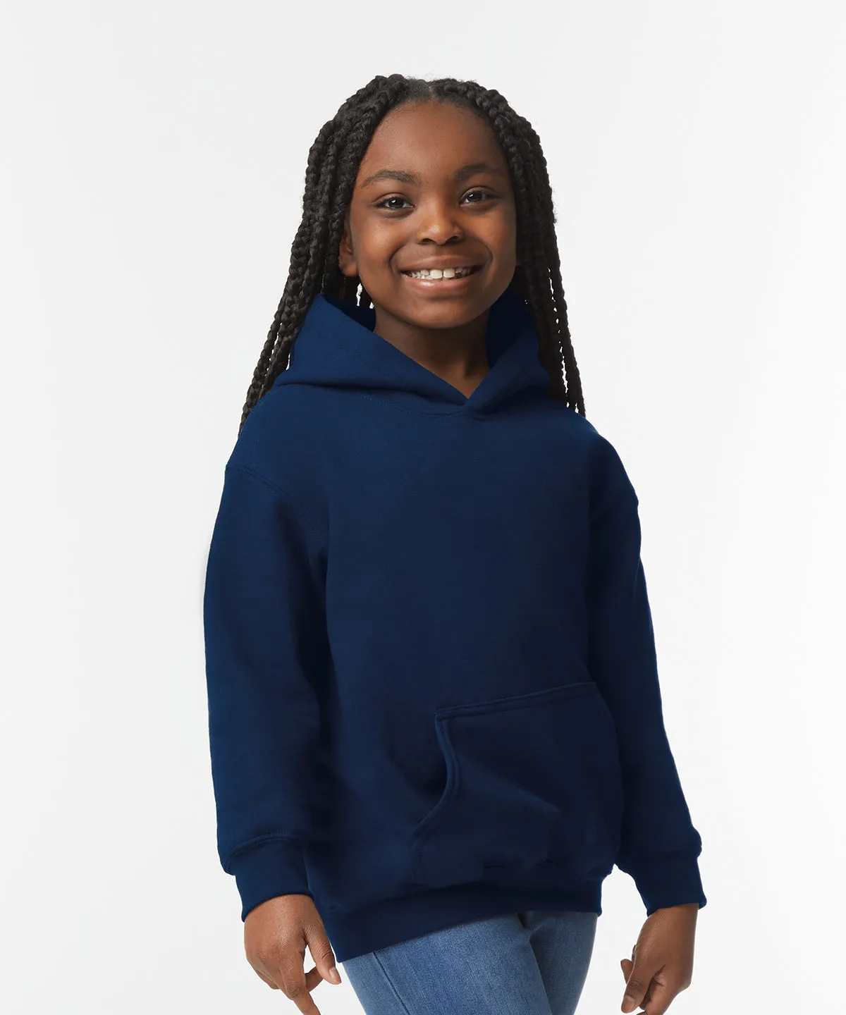 Heavy Blend youth hooded sweatshirt | White