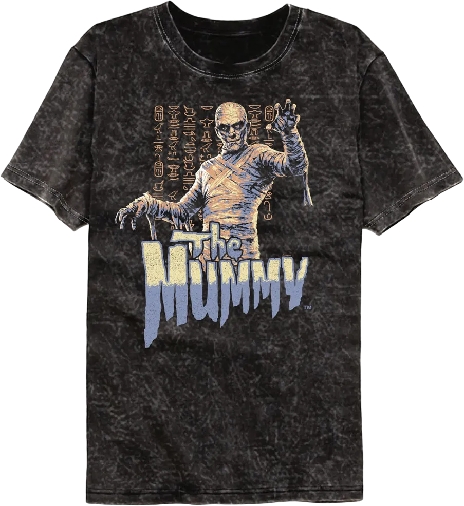 Hieroglyphs The Mummy Mineral Wash T-Shirt