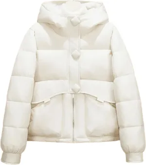 Hooded Down Cotton-padded Coat Women Winter Short Bread Clothing Thicken Warm Jackets Lady Loose Casual Outwear