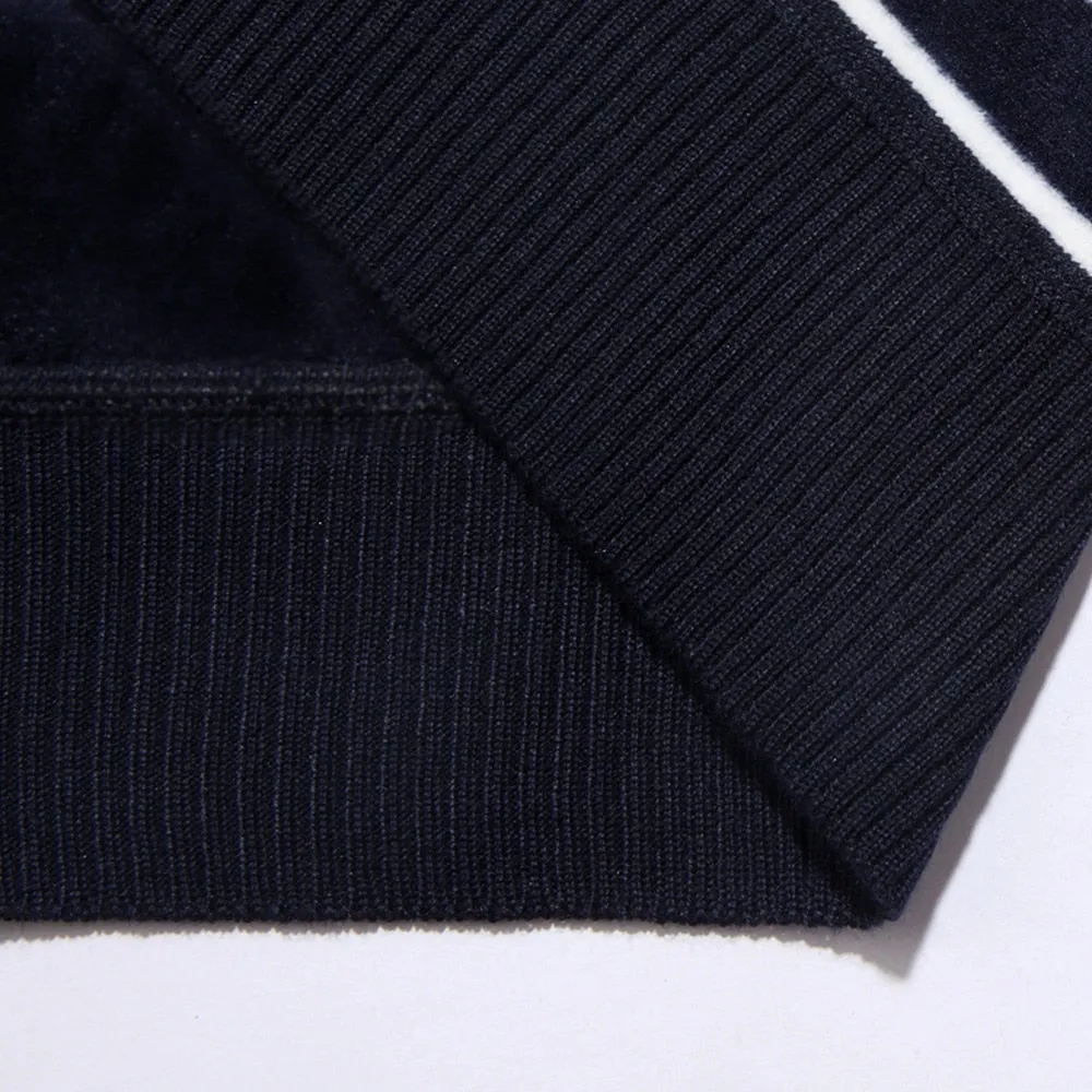 Horizontal Line Two-Tone Casual Knitted Sweater