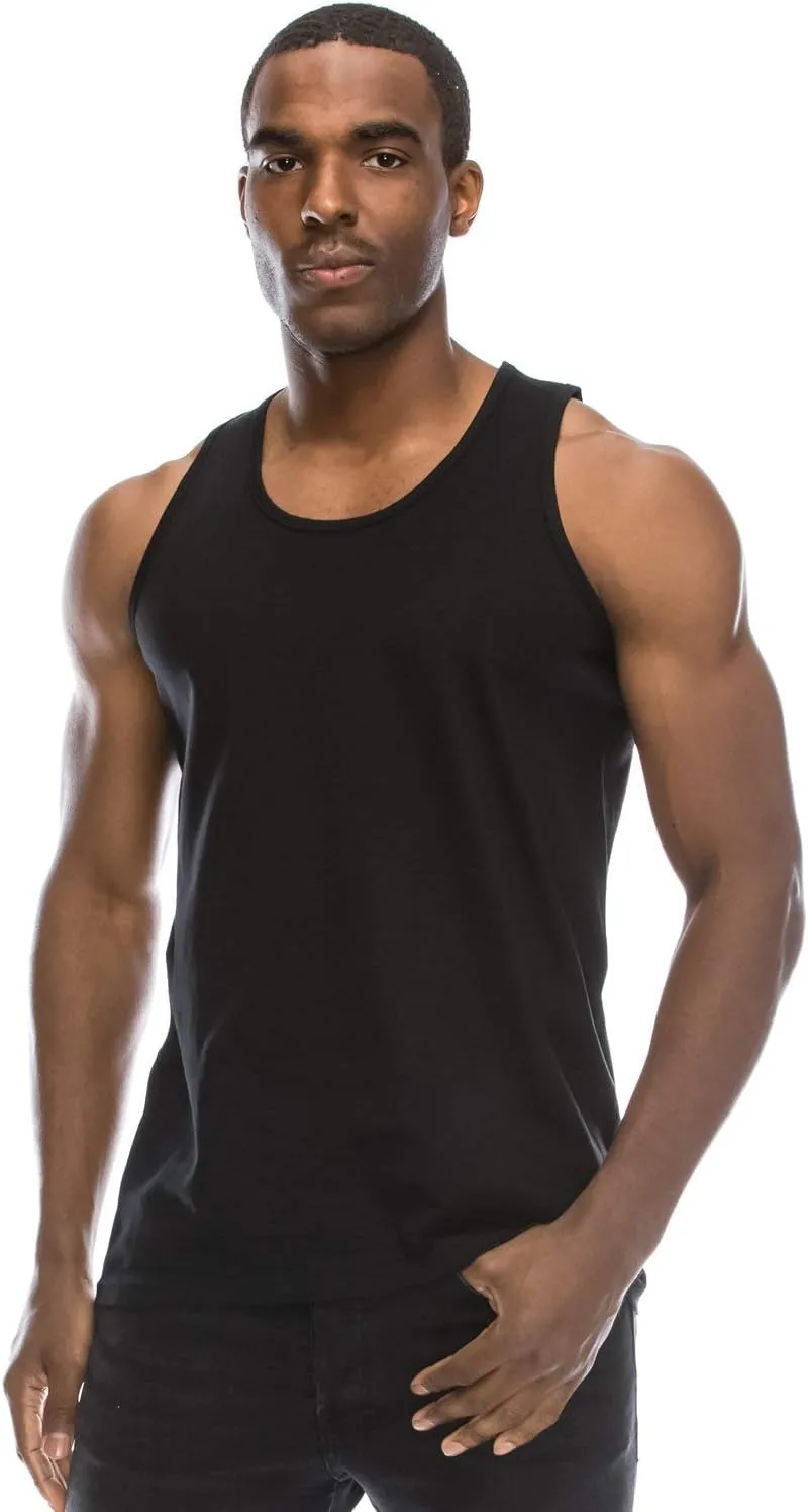JC DISTRO Mens Hipster Hip Hop Basic Tank Top Soft Premium Cotton Jersey Shirts, Small - 3XL Available