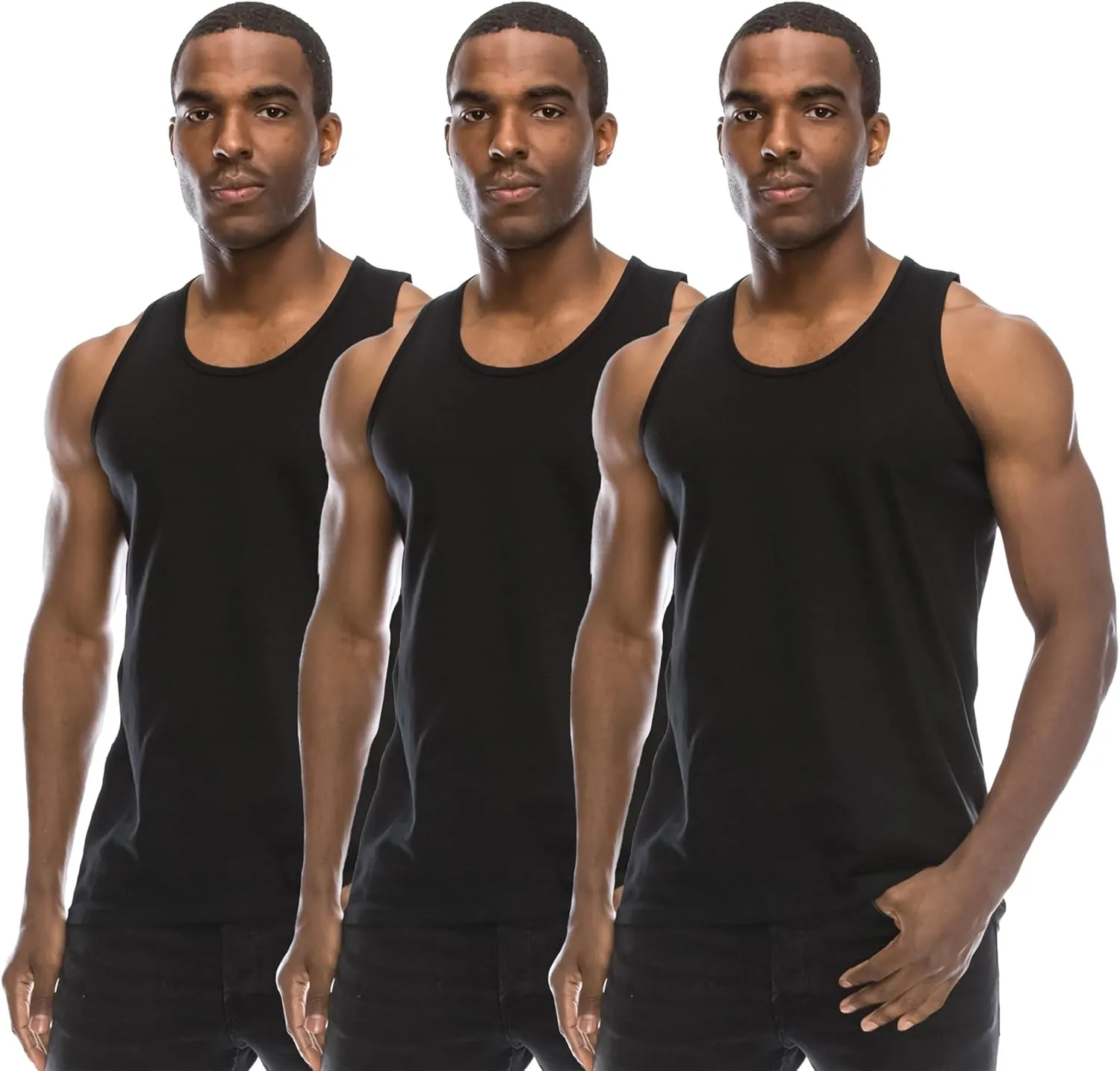 JC DISTRO Mens Hipster Hip Hop Basic Tank Top Soft Premium Cotton Jersey Shirts, Small - 3XL Available