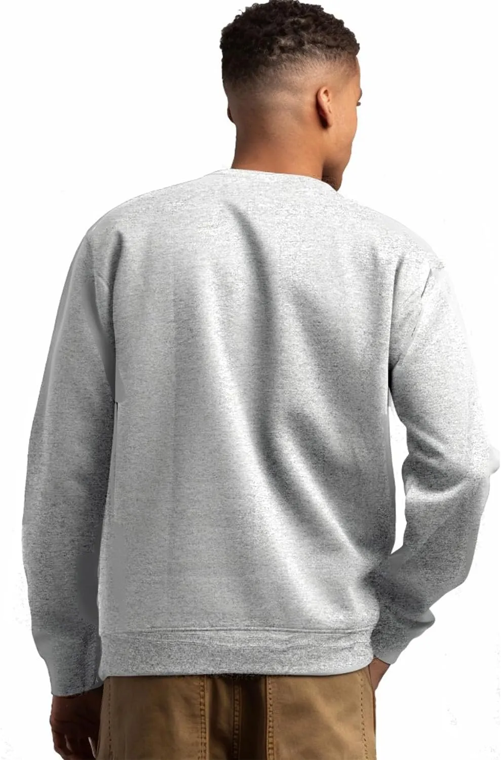 JIHUILAI Men's Crewneck Sweatshirt Plain Sweatshirts Athletic Workout Sweat Shirts Soft Long Sleeve Pullover Shirt