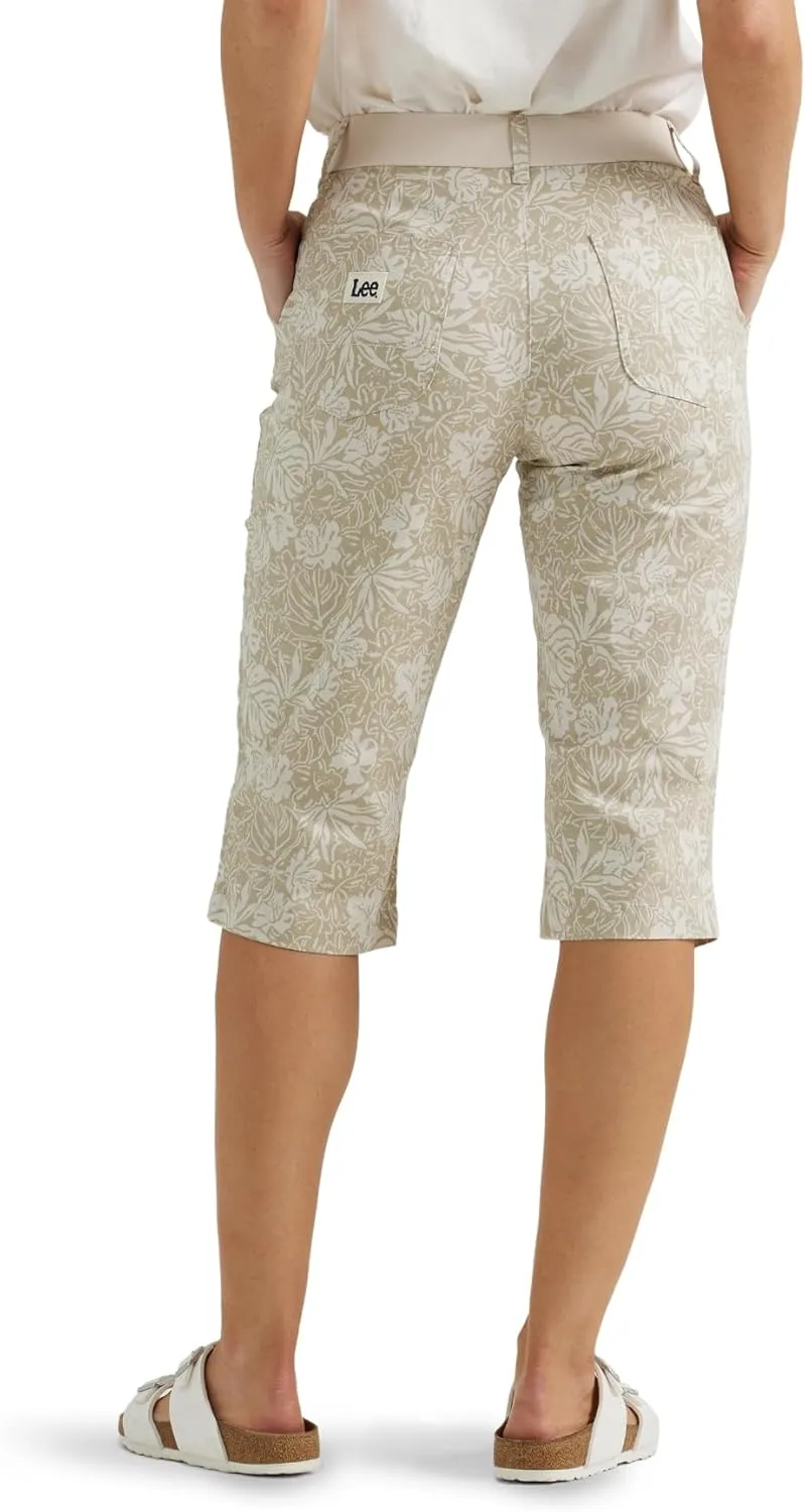 Lee womens Ultra Lux Comfort With Flex-to-go Utility Skimmer Capri Pant