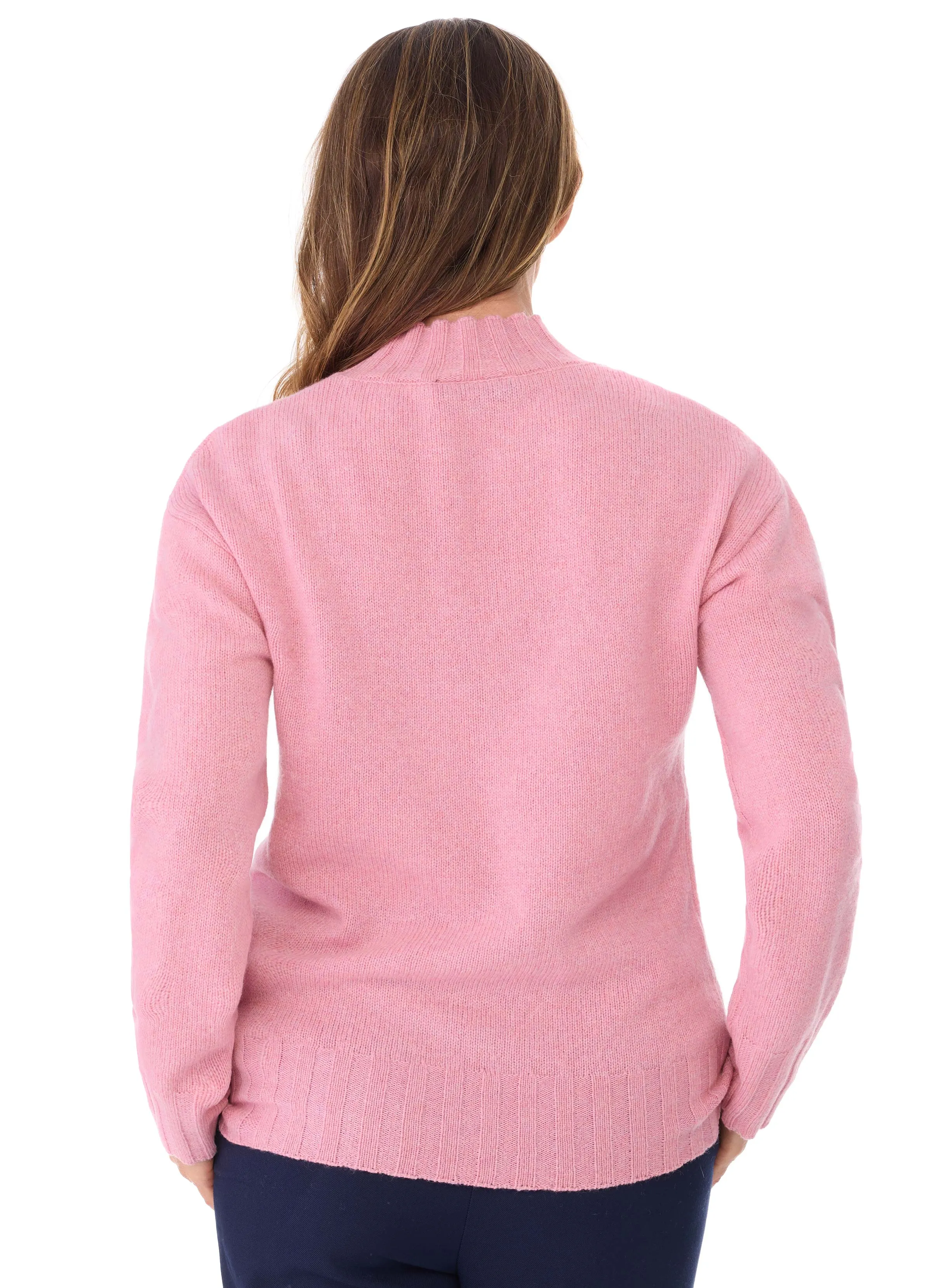 LIENA POINTELLE PULLOVER - PINK BLUSH