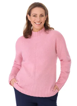 LIENA POINTELLE PULLOVER - PINK BLUSH