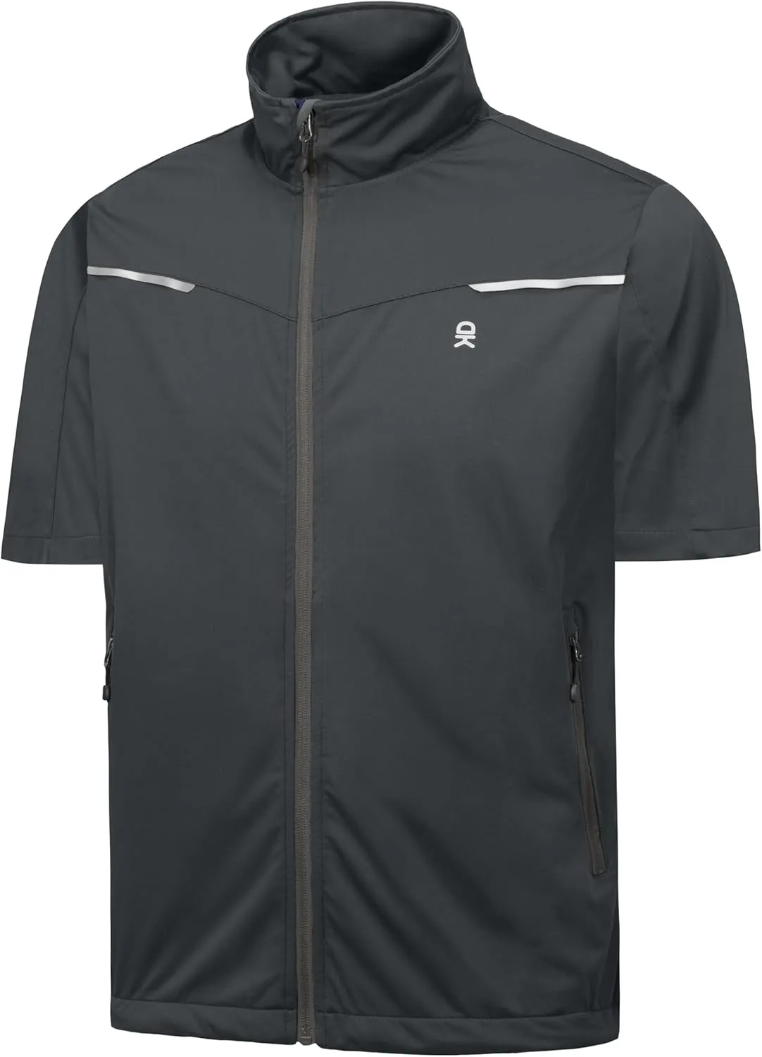 Little Donkey Andy Men's Lightweight Softshell Vests Short Sleeve Jackets for Golfing Hiking Running