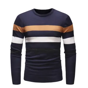 Men Standard Patchwork Full Sleeve Regular Sweater