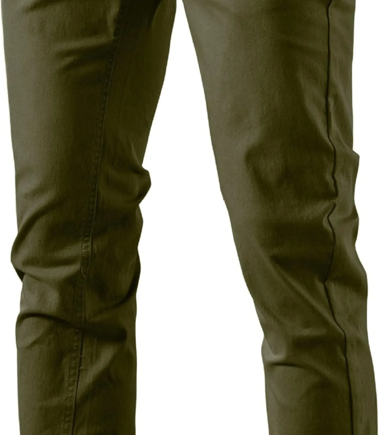 Men's Comfort Casual Solid Trousers Trendy Slim Fit Lounge Pants Lightweight Active Business Slack