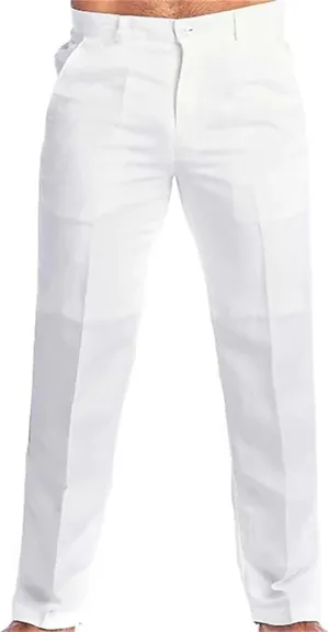 Men's Cotton Linen Pants Washed Comfort Stretch Chino Pant Slim Fit Slacks Summer Beach Lightweight Pants for Men