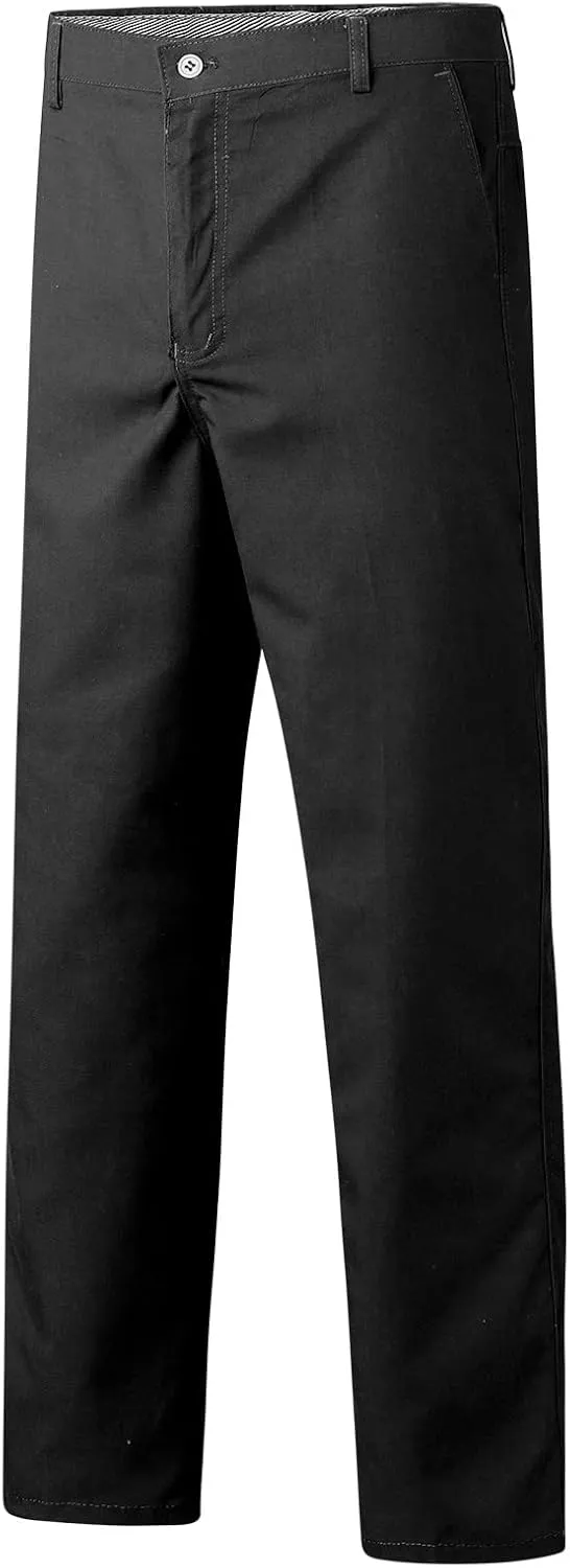 Mens Dress Pants Slim Fit Expandable Waist Work Sweatpants Business Casual Straight Leg Golf Comfort Suit Pants