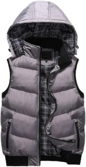 Mens Spring Winter Fashion Sleeveless Jackets Male Cotton-Padded Vests Men Thicken Waistcoats