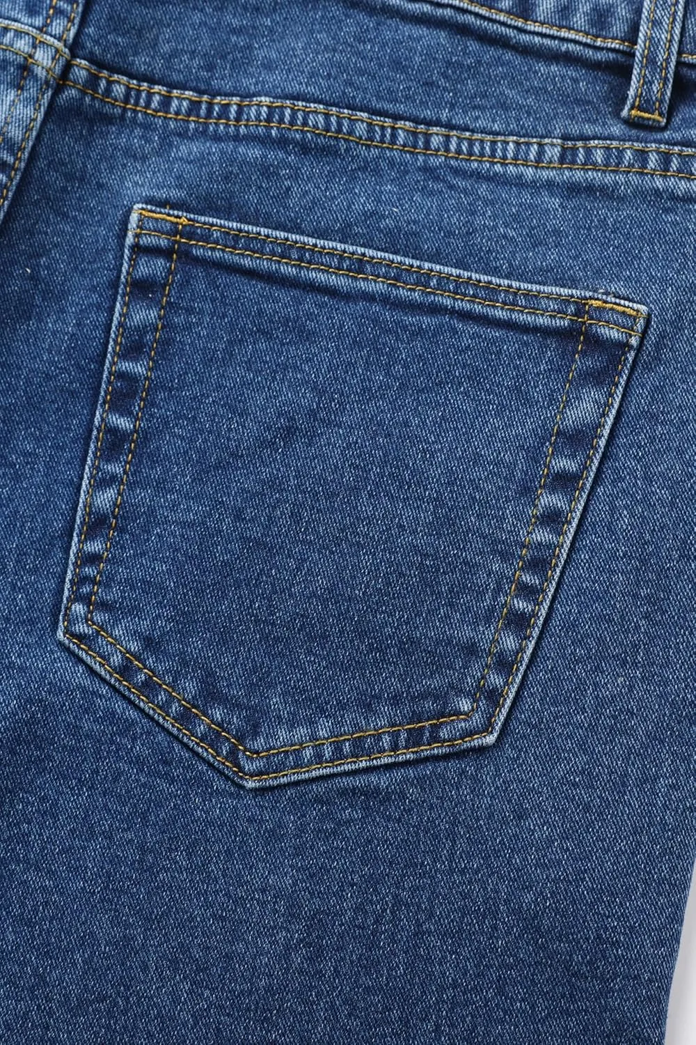 Men's Stretch Regular Fit Straight-Leg Cotton Fashion Comfort Flex Waist Denim Pants Jeans
