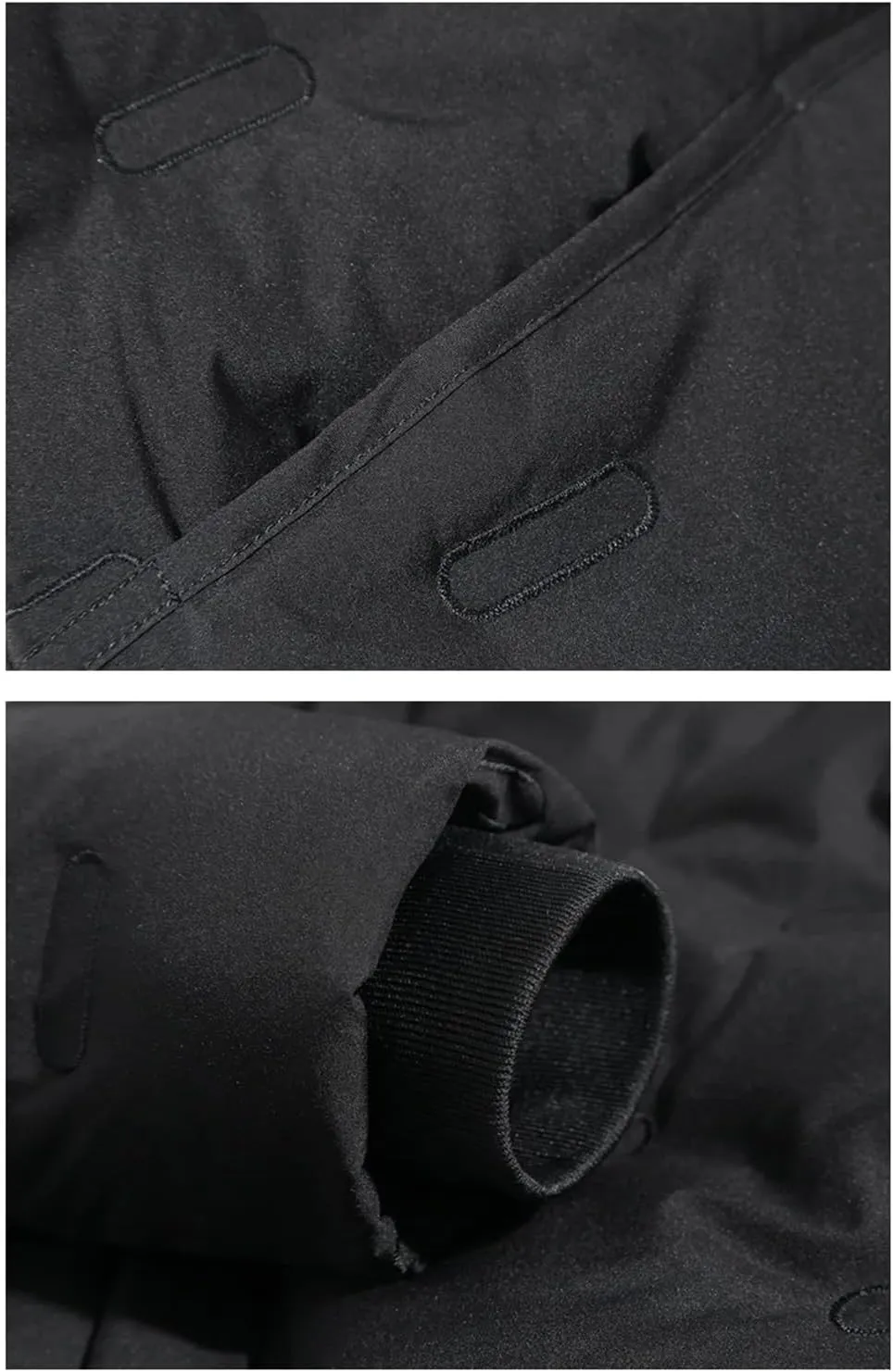 Men's Winter Long Down Jackets Casual Hooded Thick Warm Parkas Outdoor Cotton Padded Coats