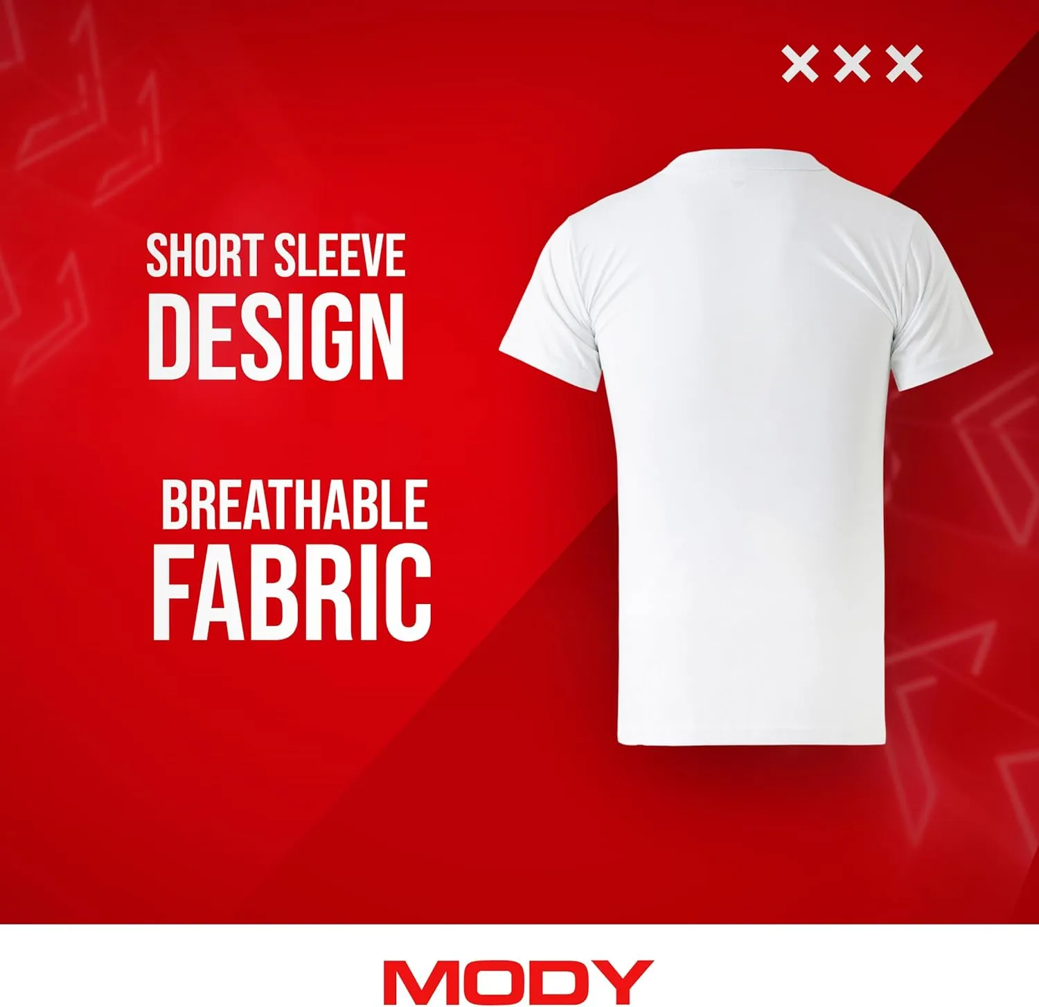Mody Men Undershirt Round Neck Short Sleve 5-Pack, Men Undershirt, Cotton Tank Top, Soft Undershirt for Men