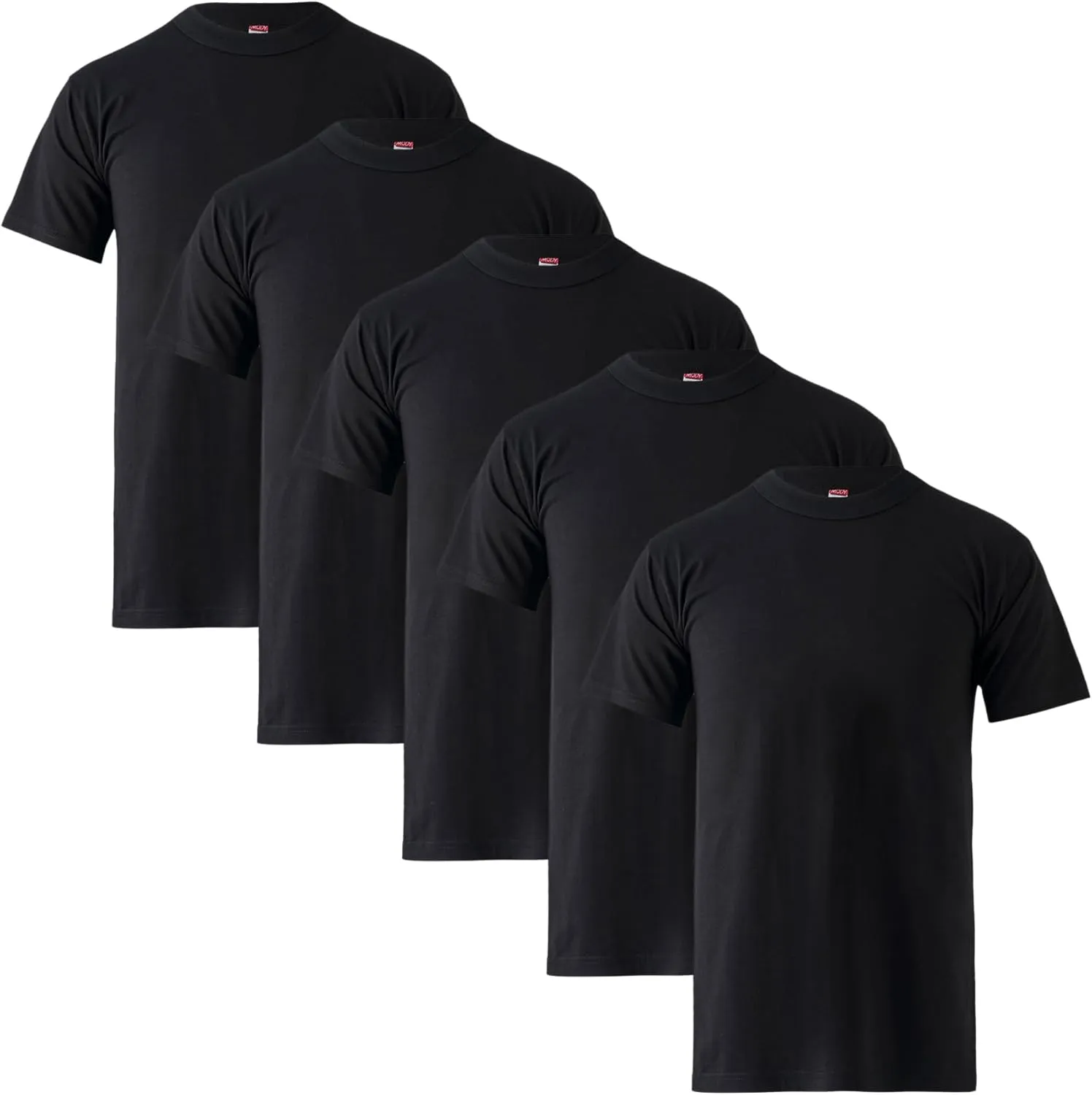 Mody Men Undershirt Round Neck Short Sleve 5-Pack, Men Undershirt, Cotton Tank Top, Soft Undershirt for Men