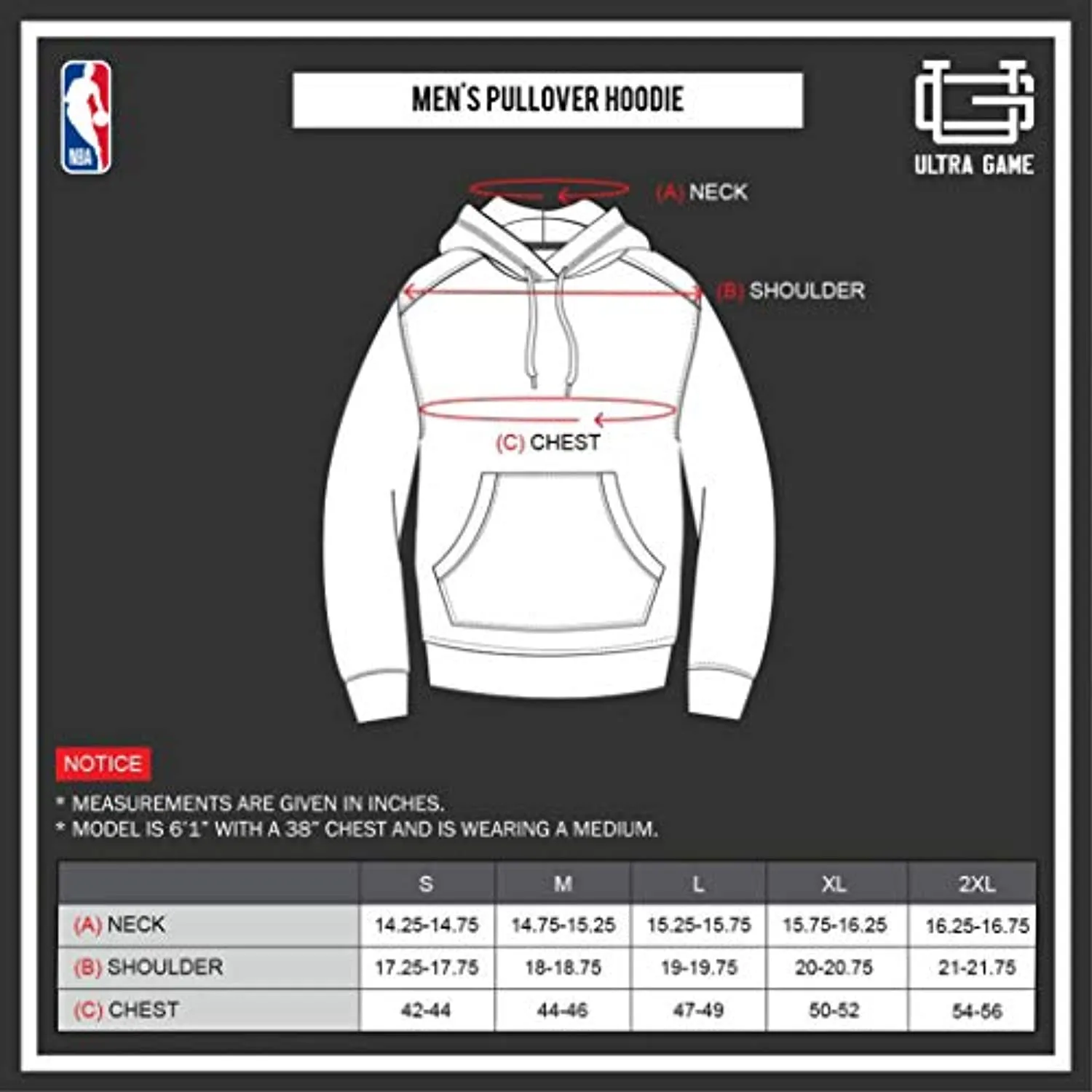NBA Cleveland Cavaliers Mens Fleece Midtown Pullover Sweatshirt