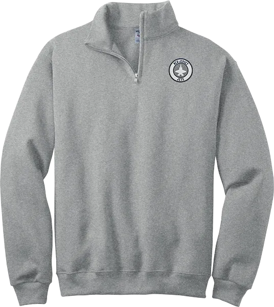 NJ Jets NuBlend 1/4-Zip Cadet Collar Sweatshirt
