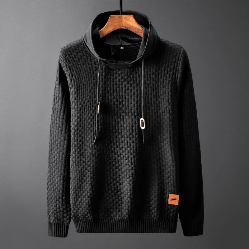 Patchwork Long Sleeve Slim Fit Knitted Sweater