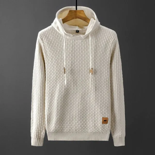 Patchwork Long Sleeve Slim Fit Knitted Sweater