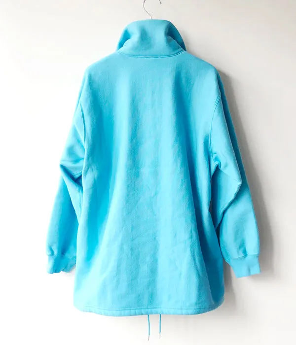 PHEENY/ATHLETIC FLEECE HALF ZIP P/O(BLUE)
