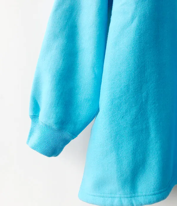 PHEENY/ATHLETIC FLEECE HALF ZIP P/O(BLUE)